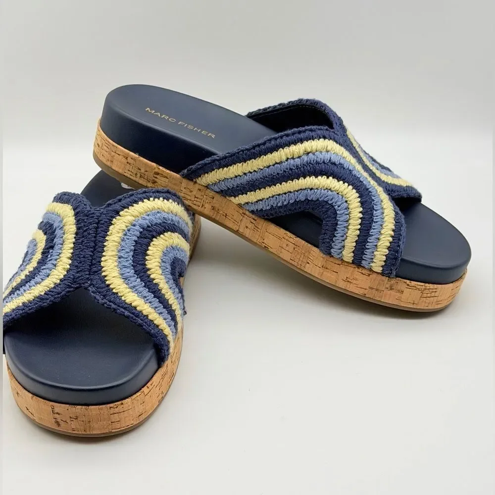Marc Fisher Erim Women’s Woven Platform Sandals 8M